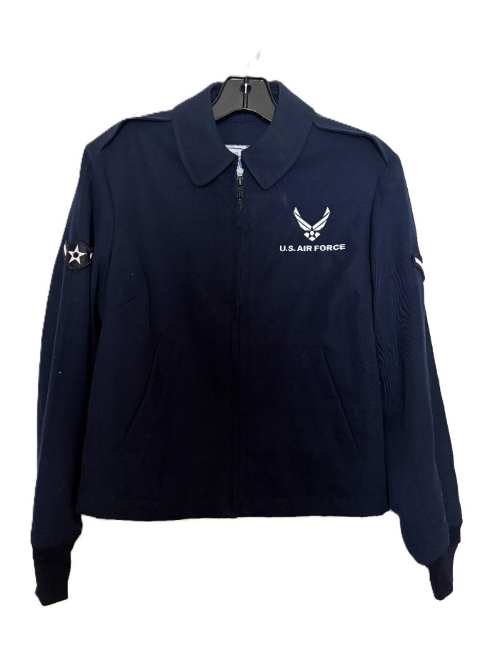 US Navy Air Force Bomber Jacket DSCP Wings Collection Woman Size Small / 8R